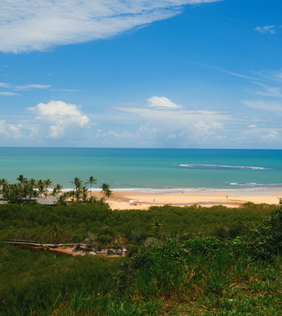 romantic couple beach Trancoso Brazil