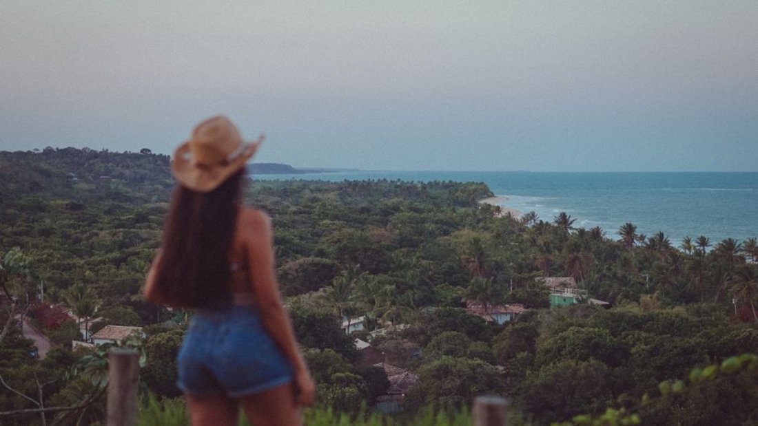 Trancoso night lights Brazil
