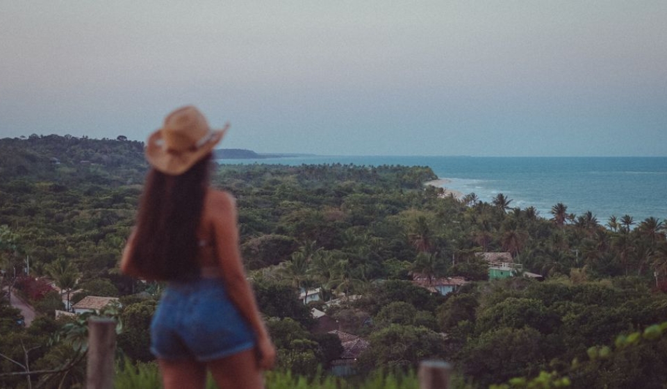 Trancoso night lights Brazil